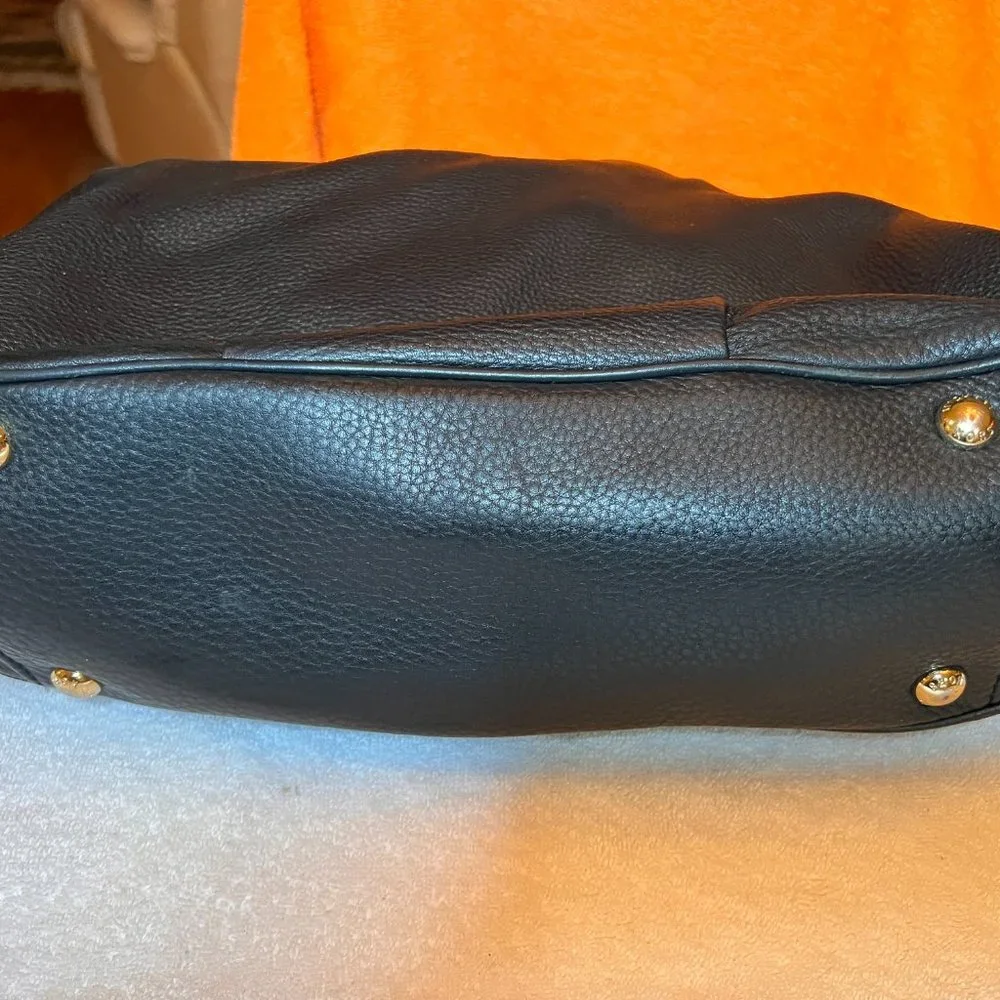 Michael Kors Black Fulton East West Shoulder leather tote